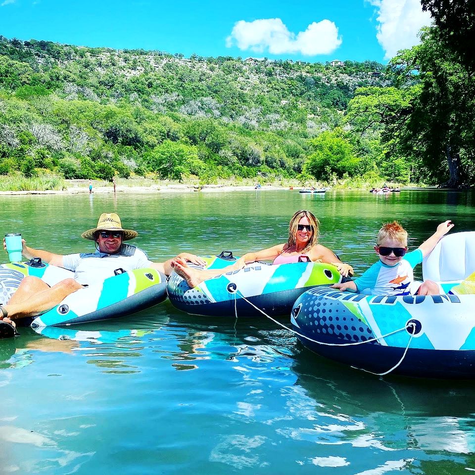 Son's Guadalupe Glamping Bell Tent  and Cabana near New Braunfels, Texas