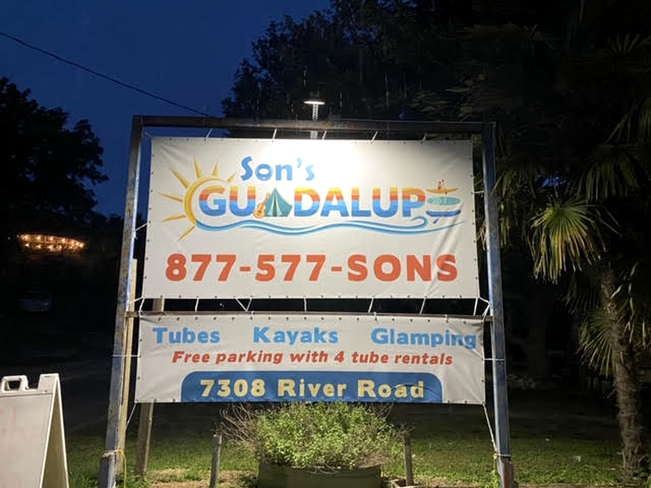 Son's Guadalupe Glamping Bell Tent  and Cabana near New Braunfels, Texas