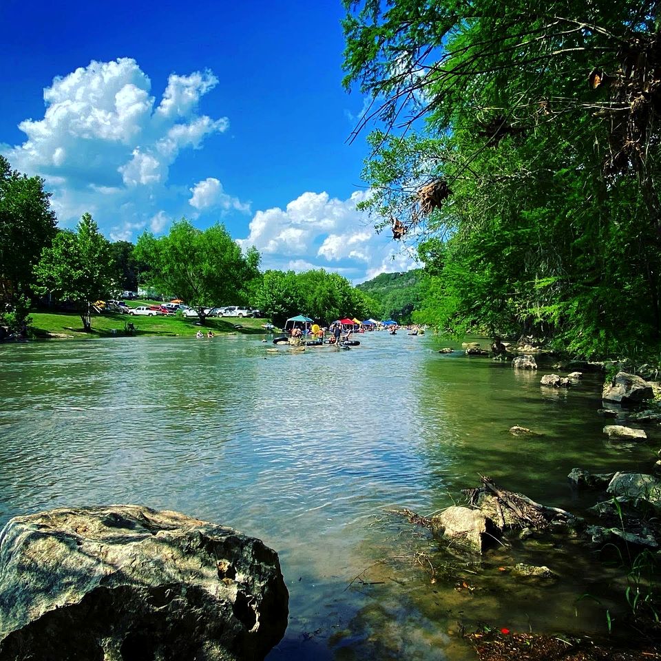 Son's Guadalupe Glamping Bell Tent  and Cabana near New Braunfels, Texas