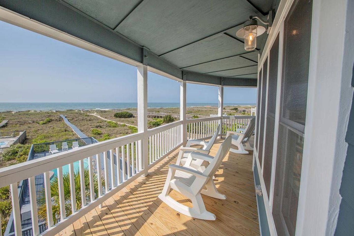 Spacious Oceanview Cottage Rental with a Private Pool Close to Secession, North Carolina