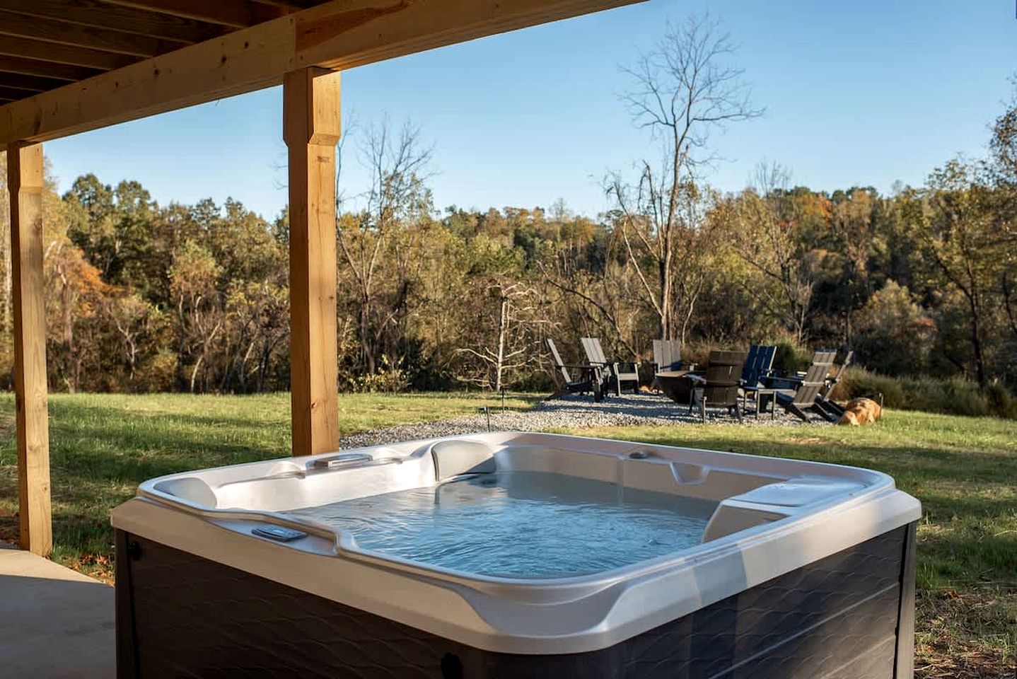 Luxury A-Frame with Hot Tub & Sauna near Wineries in Nelson County, Virginia