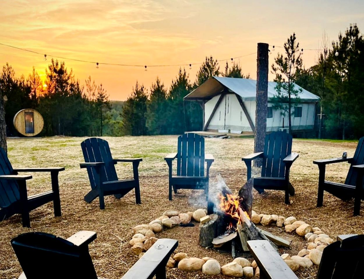 Entire Safari Tents Campground Ideal for Large Groups in Kentucky