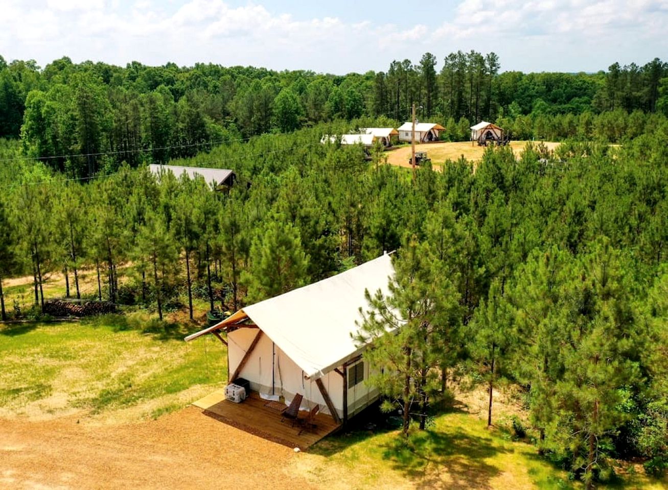 Entire Safari Tents Campground Ideal for Large Groups in Kentucky
