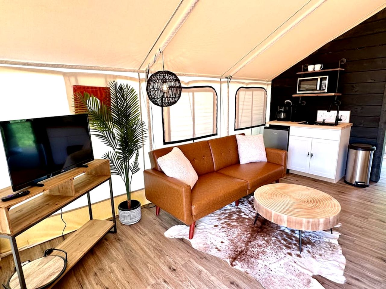 Entire Safari Tents Campground Ideal for Large Groups in Kentucky
