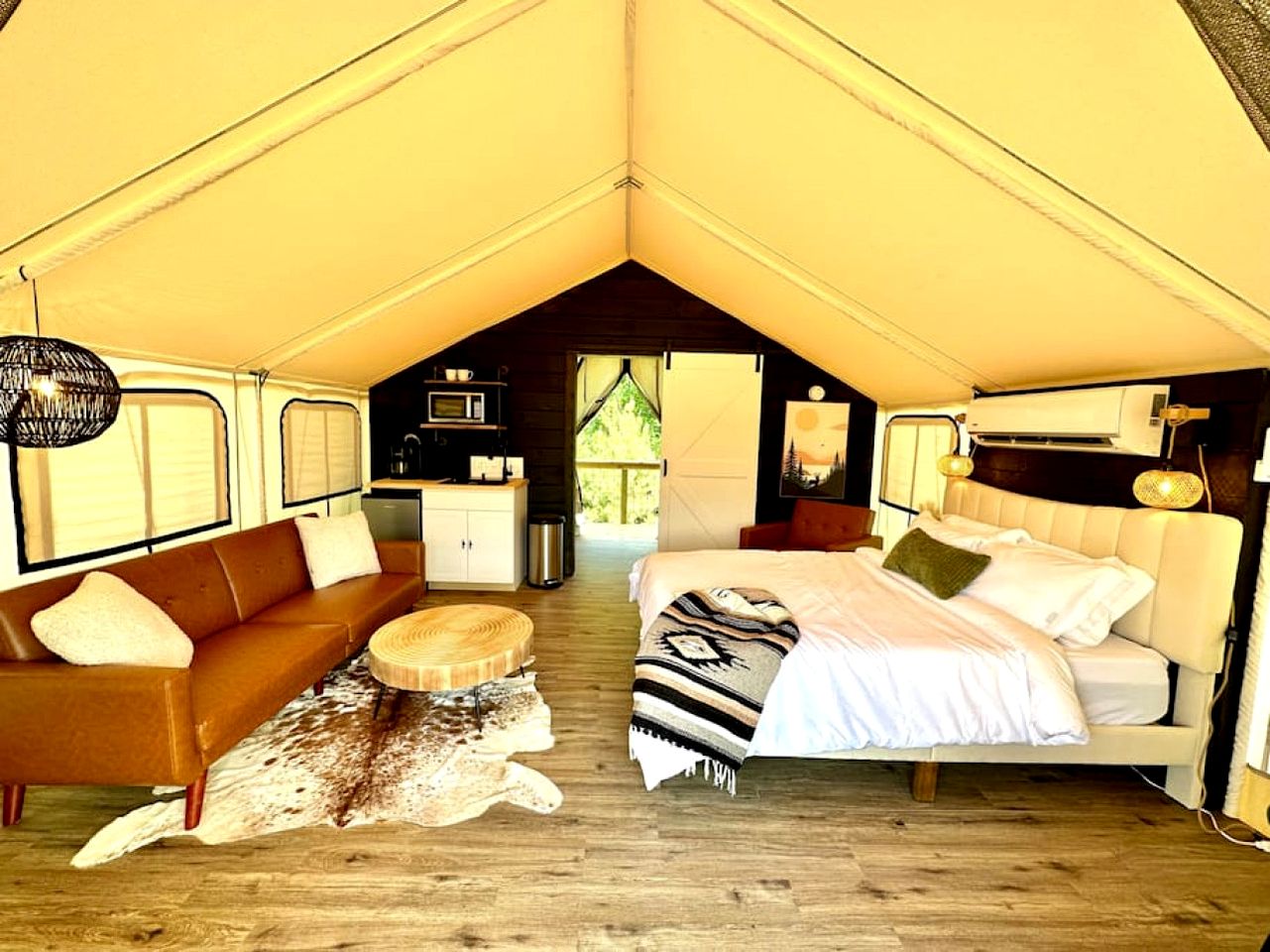 Entire Safari Tents Campground Ideal for Large Groups in Kentucky