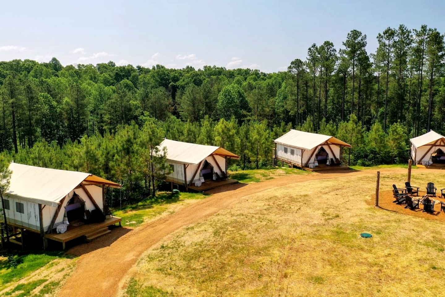 Entire Safari Tents Campground Ideal for Large Groups in Kentucky