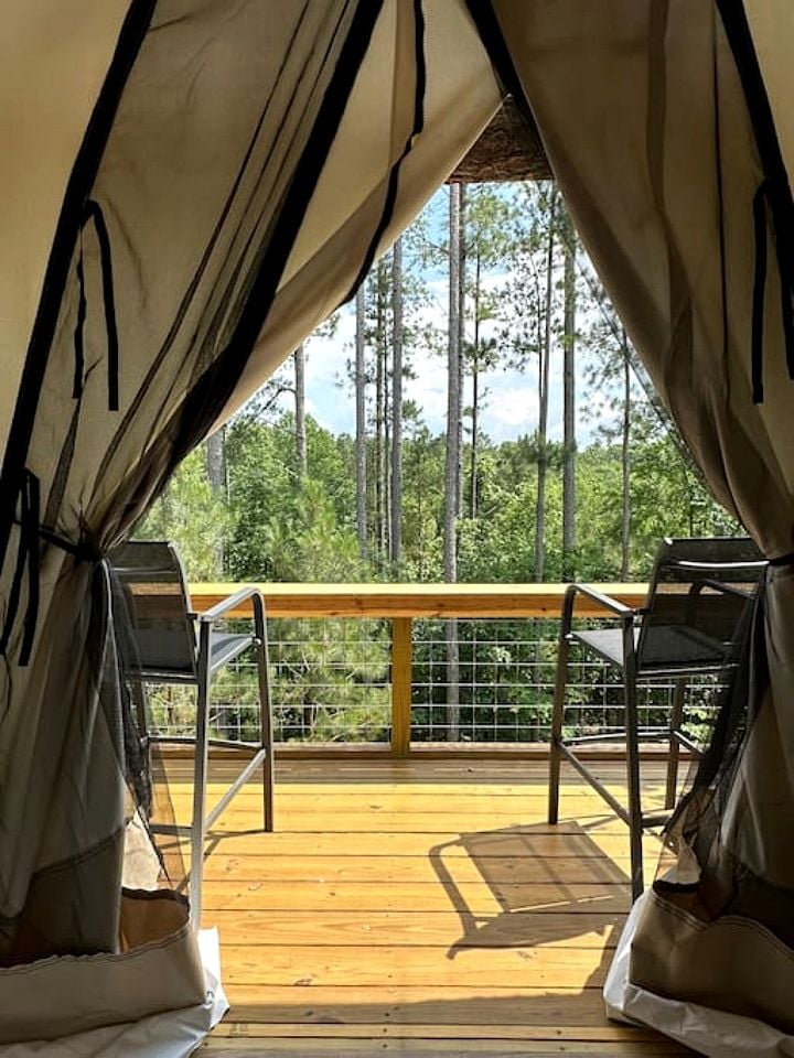 Entire Safari Tents Campground Ideal for Large Groups in Kentucky