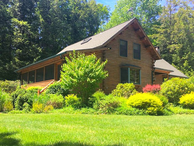 Log Cabin Beartown Forest Massachusetts Glamping Hub