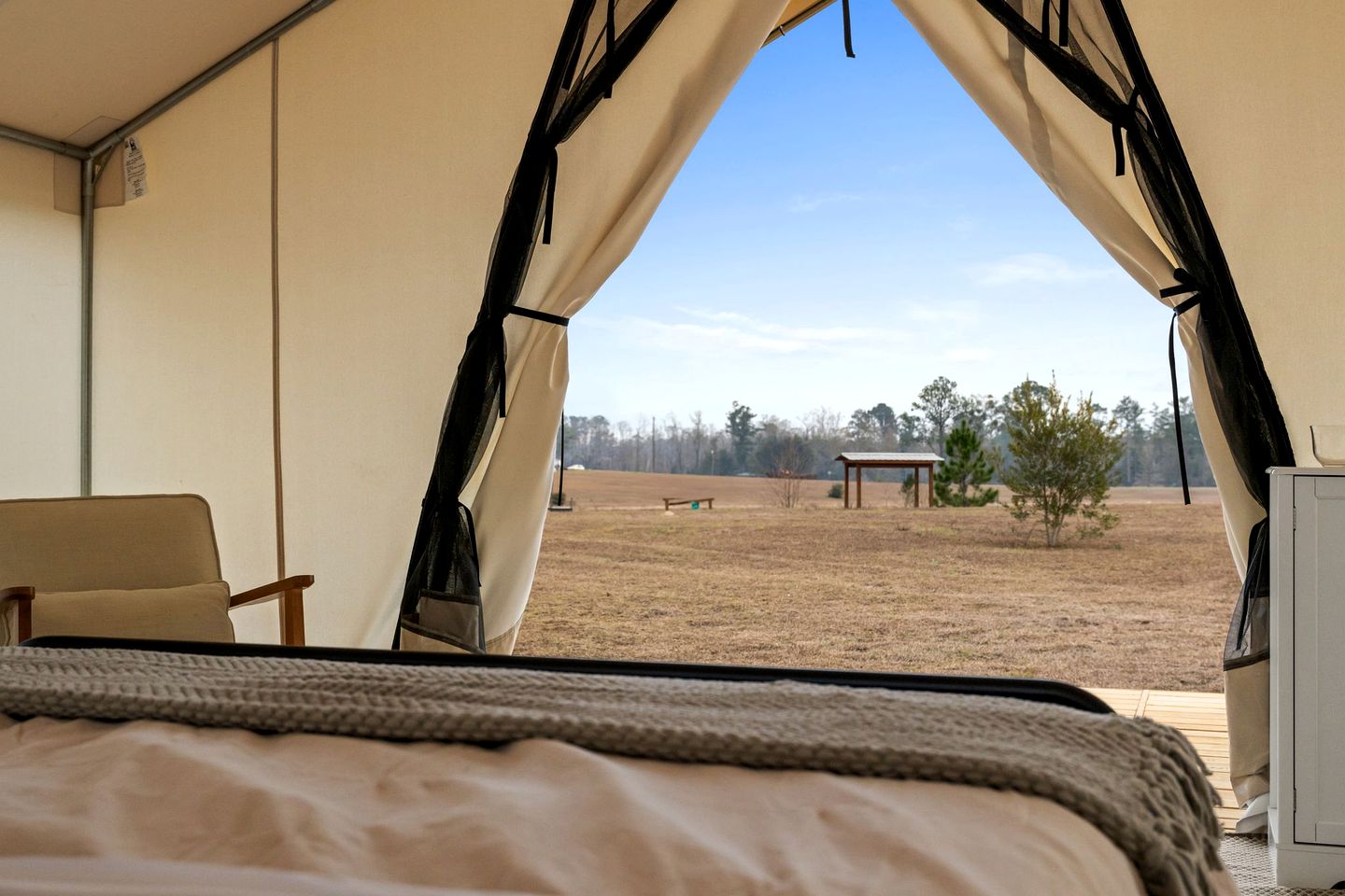 Rustic Luxury Glamping Experience with Lakes, Wildlife & Adventure in Wewahitchka, Florida