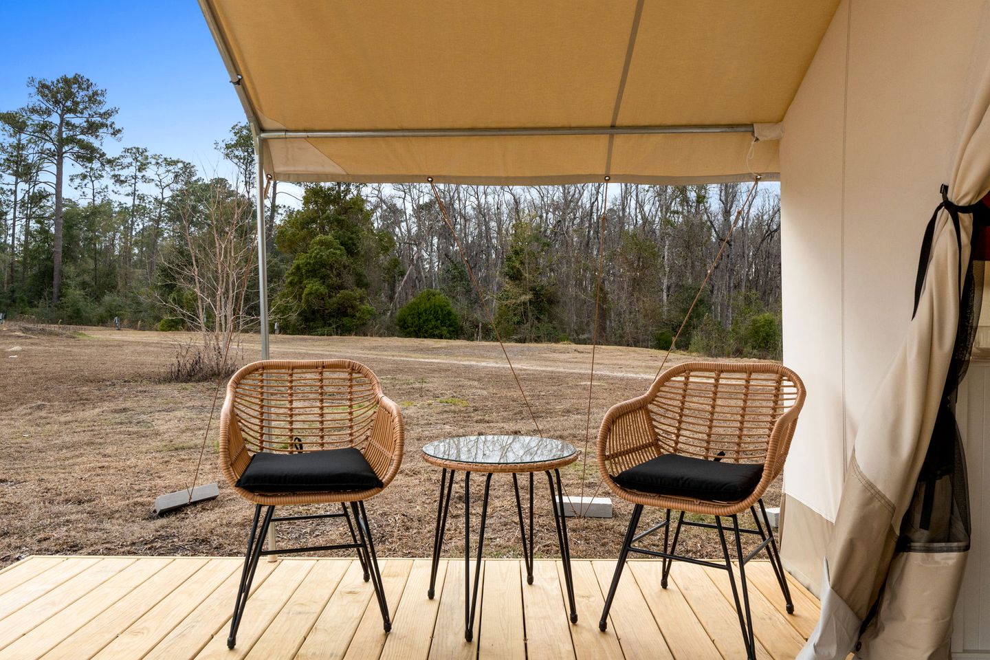 Rustic Luxury Glamping Experience with Lakes, Wildlife & Adventure in Wewahitchka, Florida