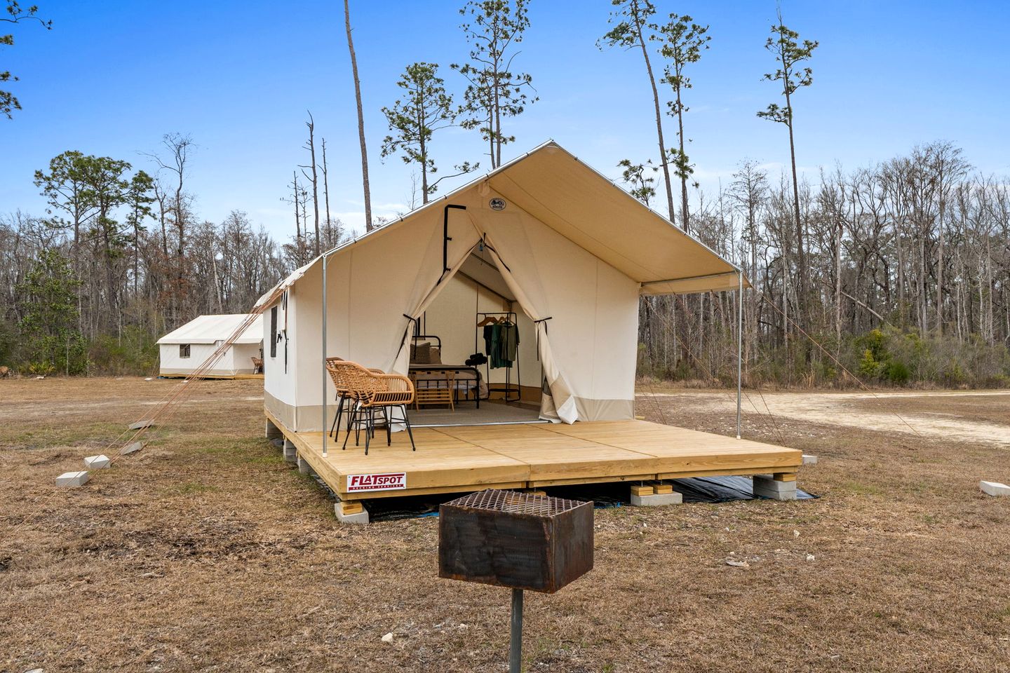 Rustic Luxury Glamping Experience with Lakes, Wildlife & Adventure in Wewahitchka, Florida