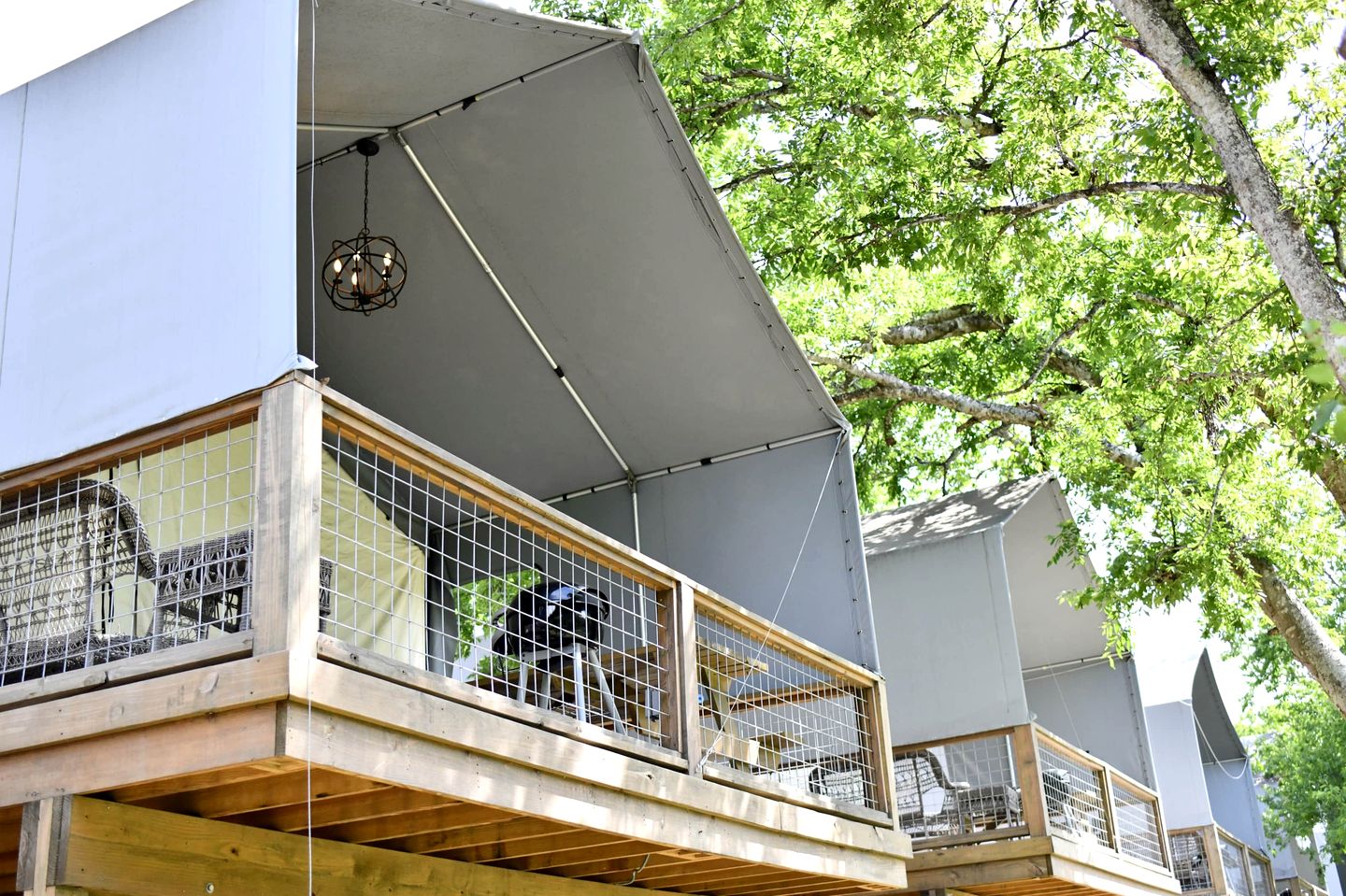 Alluring Tented Cabin on Geronimo Creek - Perfect Glamping Vacation Destination in Seguin, Texas