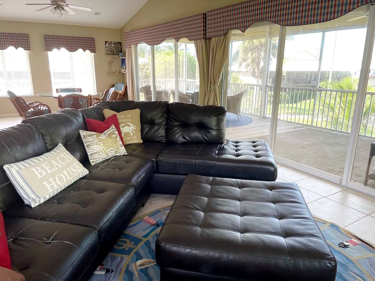 Spacious Family-Friendly Beach House with Dock Access near Little Gasparilla Island, Florida