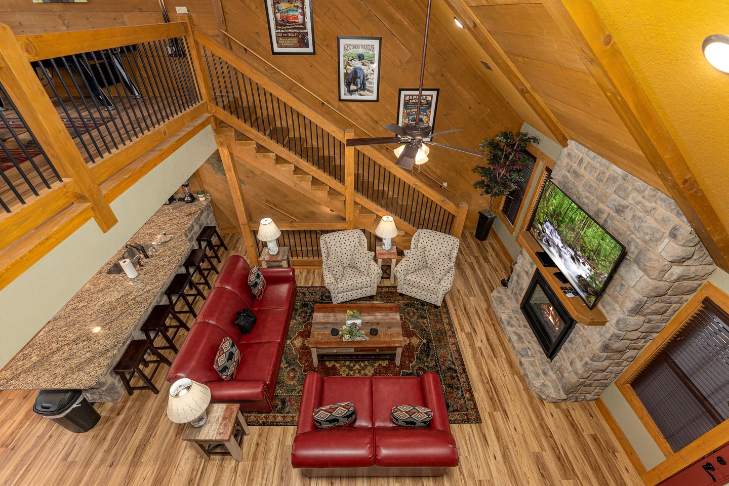 Spectacular Cabin with Exterior and Interior Pool, Sauna and Amazing Outdoor Area in Gatlinburg, Tennessee