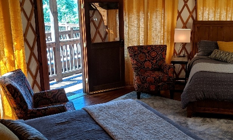 Yurts (United States of America, Bryson City, North Carolina)