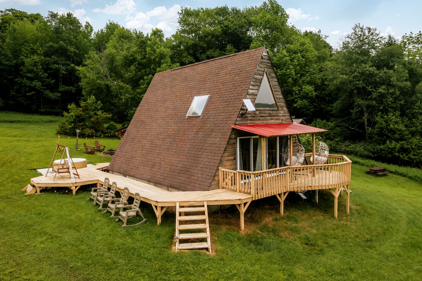Amazing A-Frame with ATV on a Private Retreat for an Unforgettable Escape in the Catskills near Roscoe, New York