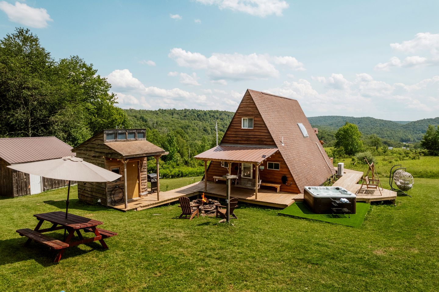 Amazing A-Frame with ATV on a Private Retreat for an Unforgettable Escape in the Catskills near Roscoe, New York