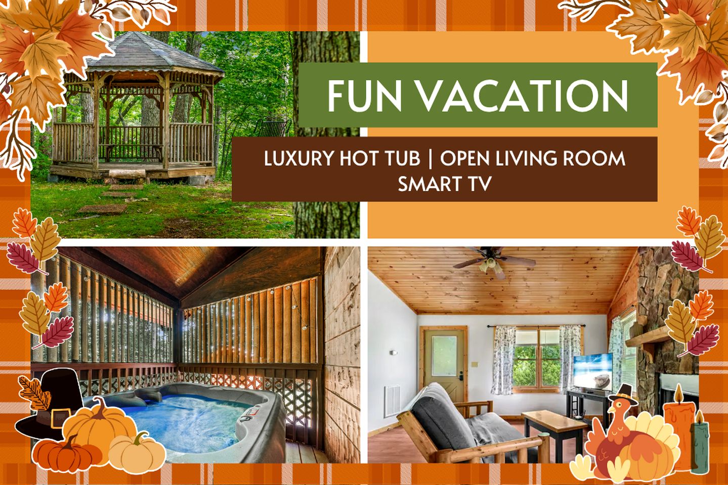 Amazing Cozy Cabin with Fireplace and Hot-tub in Sevierville, Tennessee