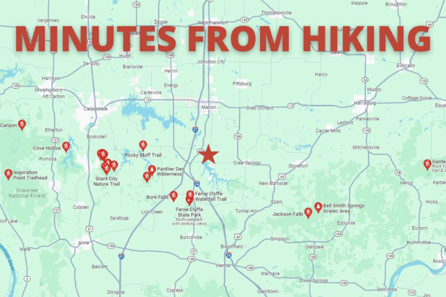 Amazing Cozy Cabin with Fireplace in Marion, Illinois