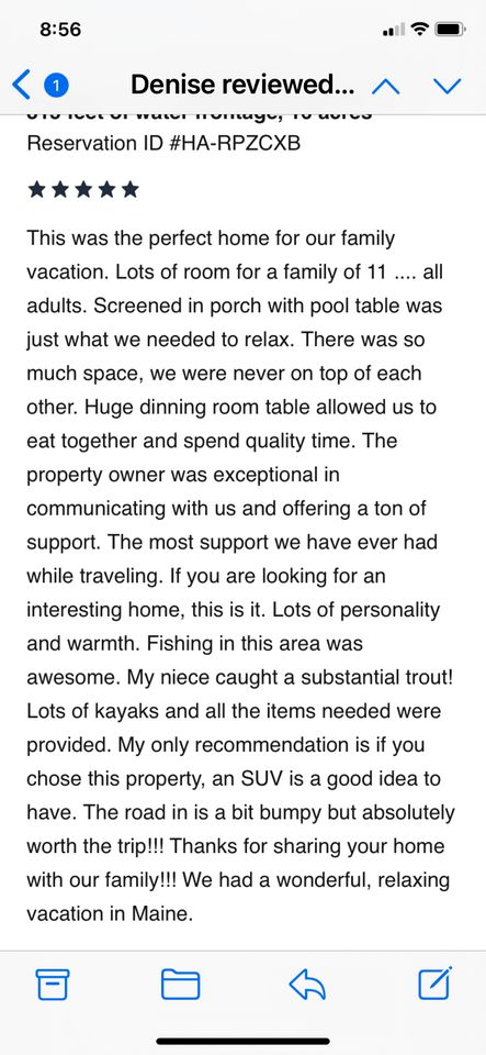 Amazing Lakefront Wooden Cabin in Monson, Maine