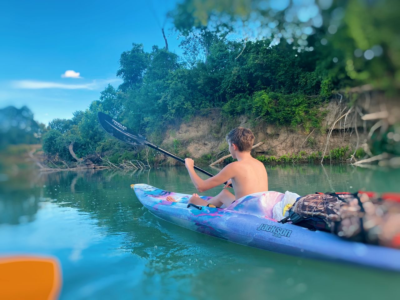 Amazing Riverside Glamping Adventure: Fully-Equipped Safari Tent on the San Marcos River near Kingsbury, Texas