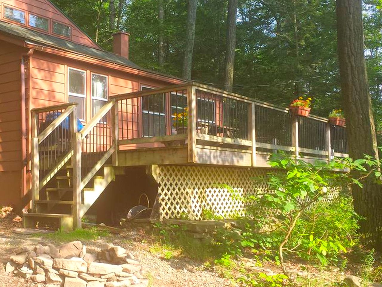 Lakefront Cabin Rental with Incredible Sunsets on Lake Wallenpaupack, Pennsylvania