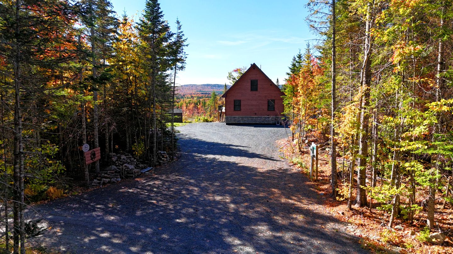 Amazing Wooden Cabin Surrounded by Trees in Greenville, Maine