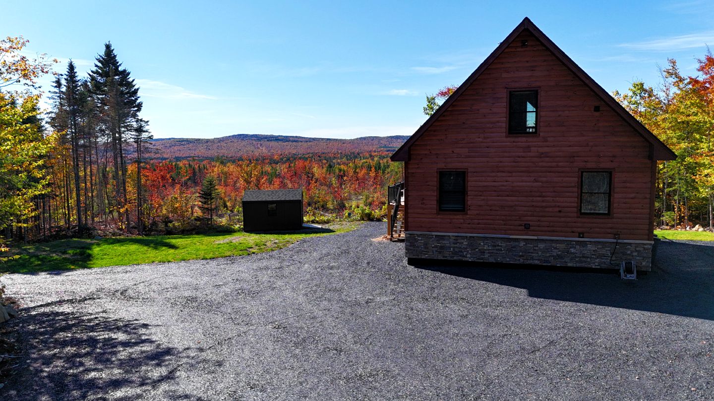 Amazing Wooden Cabin Surrounded by Trees in Greenville, Maine