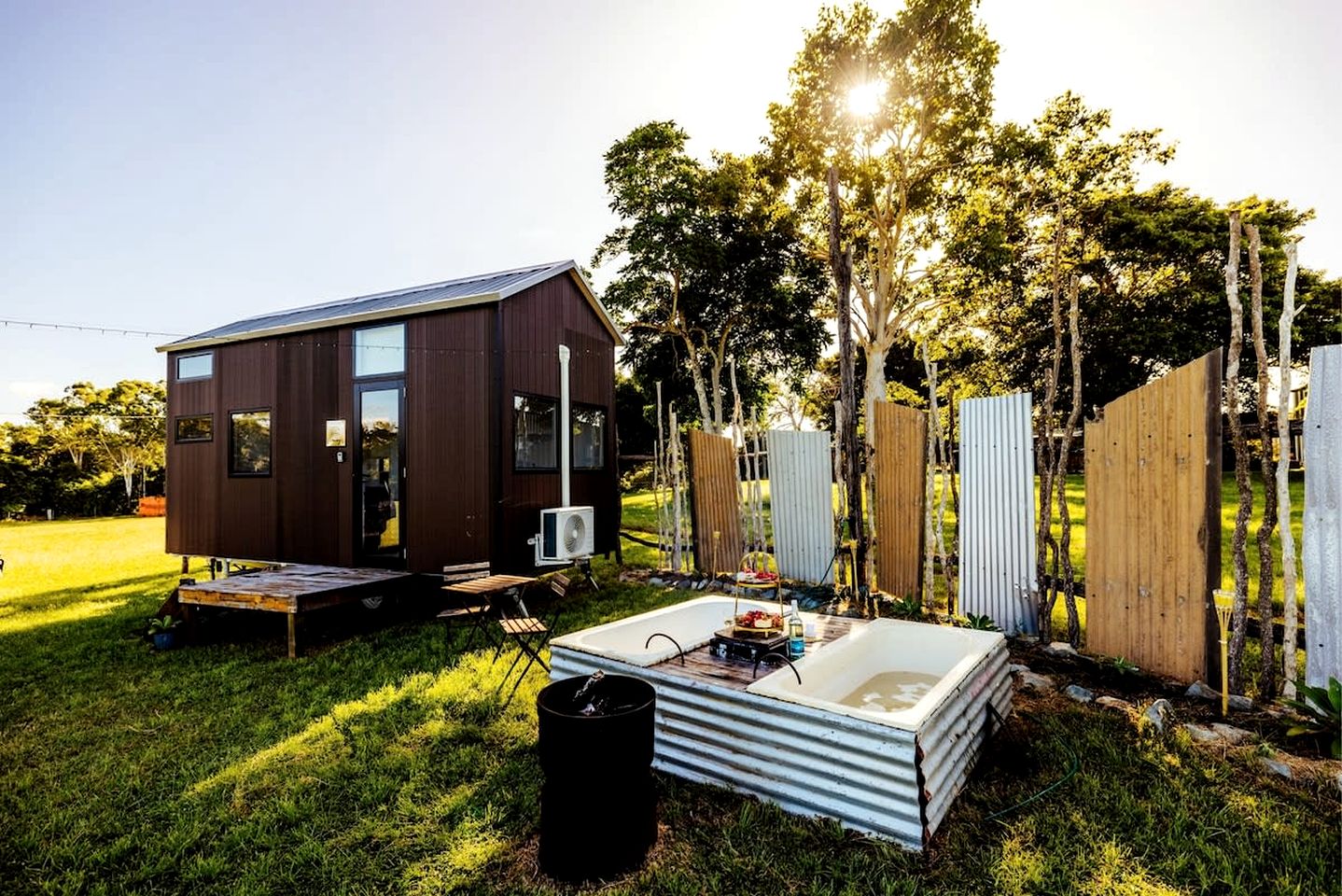 Andromache River Tiny House for Coastal Glamping near Airlie Beach