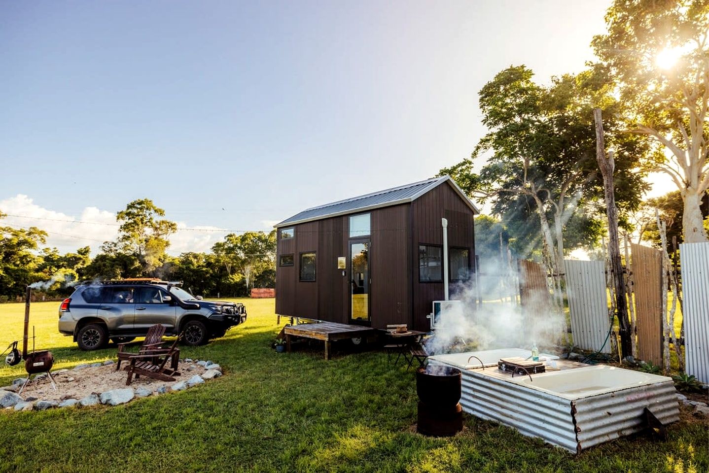 Andromache River Tiny House for Coastal Glamping near Airlie Beach