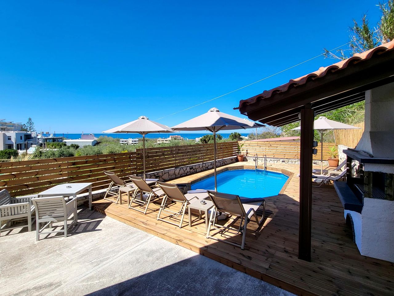 Spacious Renovated Villa with Private Pool near the Beach in Sfakaki, Rethymno