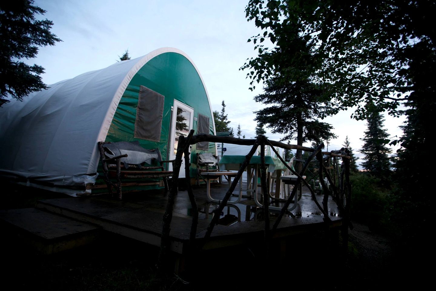 Rustic Tented Cabin Rental for a Fishing Getaway near Levelock, Alaska