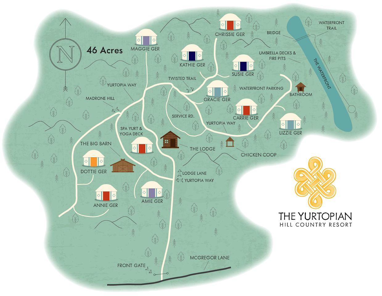 Cozy Yurt with Hot Tub Surrounded by Nature in Dripping Springs, Texas