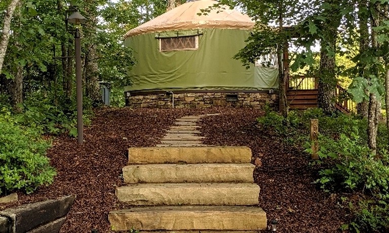 Yurts (United States of America, Bryson City, North Carolina)