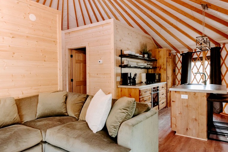 Yurts (United States of America, Bryson City, North Carolina)