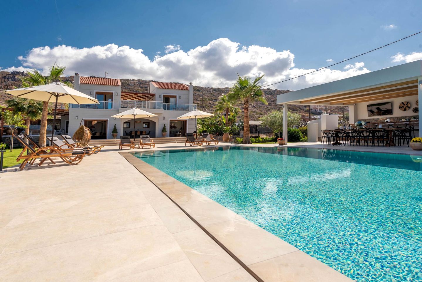 Luxurious Villa Acquarella with Private Pool & Panoramic Sea Views, Near the Beach in Malia, Crete