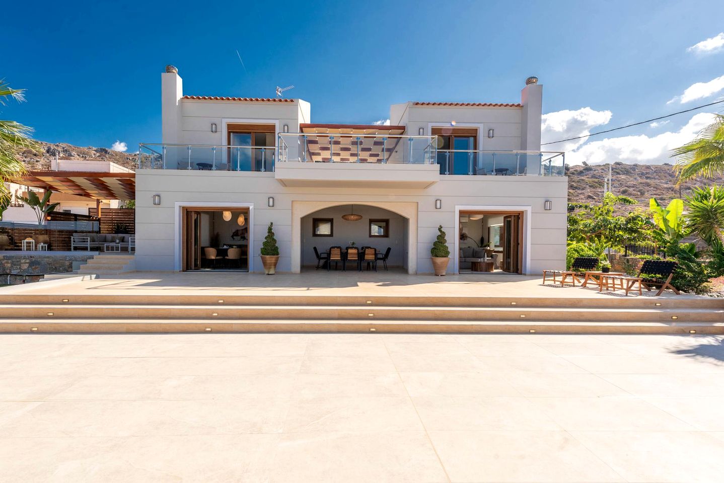 Luxurious Villa Acquarella with Private Pool & Panoramic Sea Views, Near the Beach in Malia, Crete