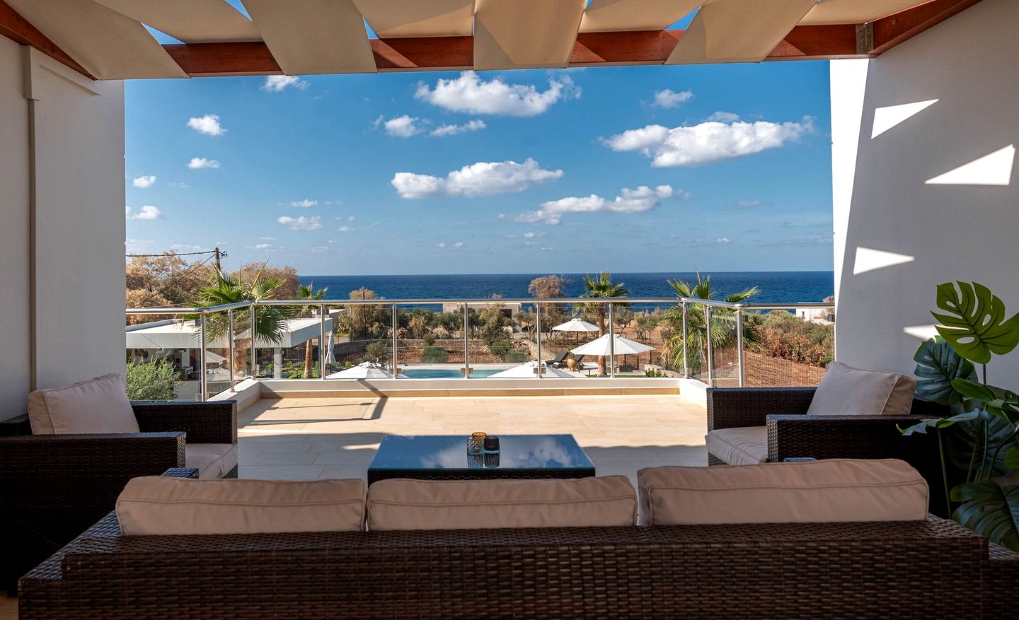 Luxurious Villa Acquarella with Private Pool & Panoramic Sea Views, Near the Beach in Malia, Crete