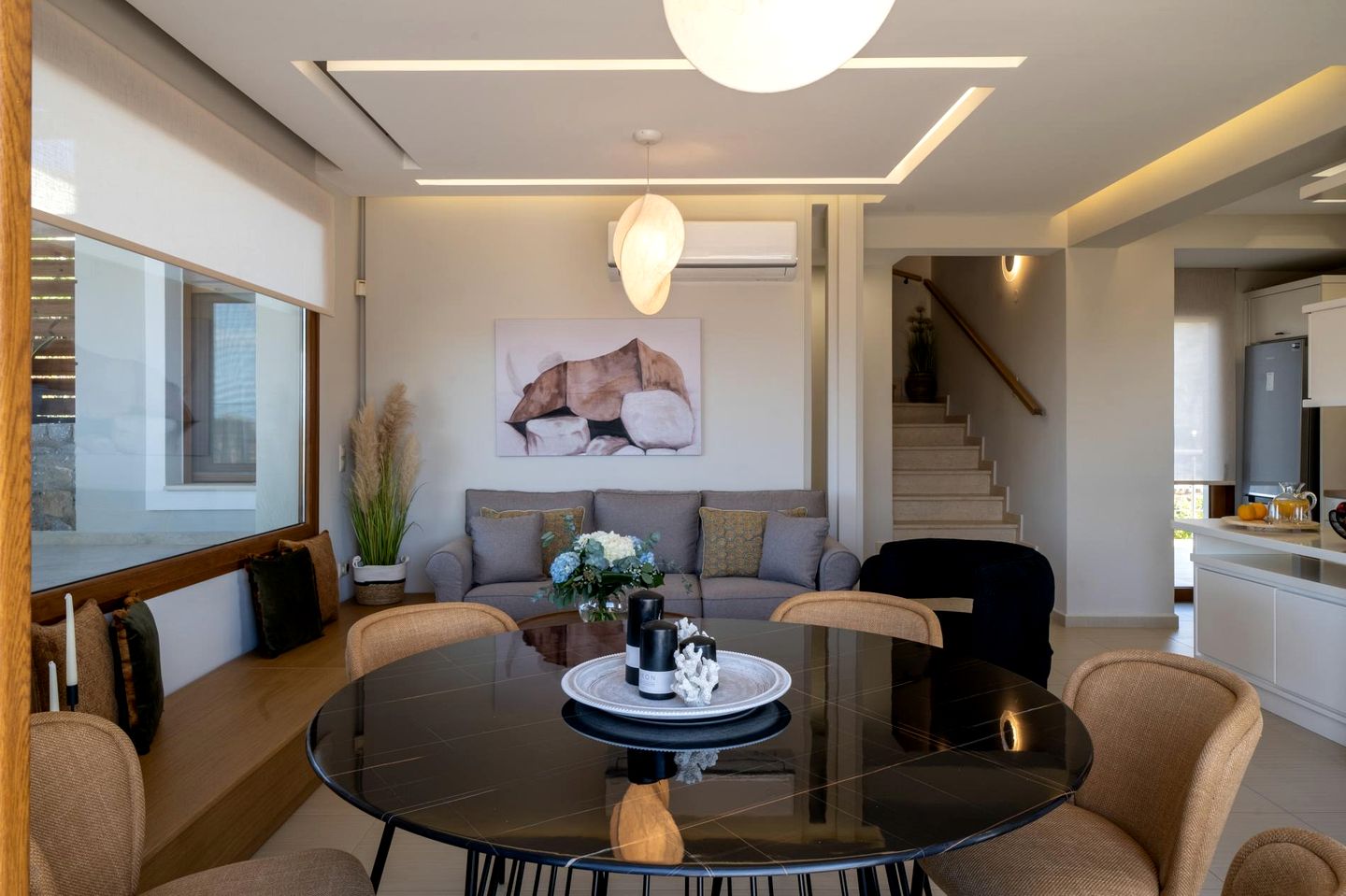 Luxurious Villa Acquarella with Private Pool & Panoramic Sea Views, Near the Beach in Malia, Crete