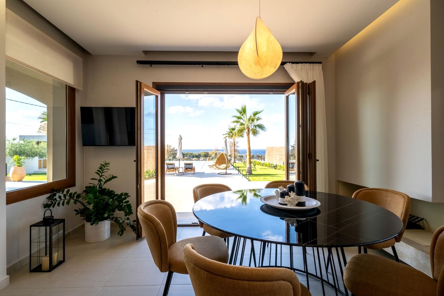 Luxurious Villa Acquarella with Private Pool & Panoramic Sea Views, Near the Beach in Malia, Crete