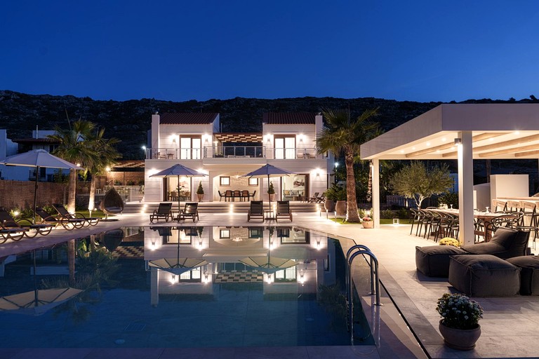 Luxurious Villa Acquarella with Private Pool & Panoramic Sea Views, Near the Beach in Malia, Crete