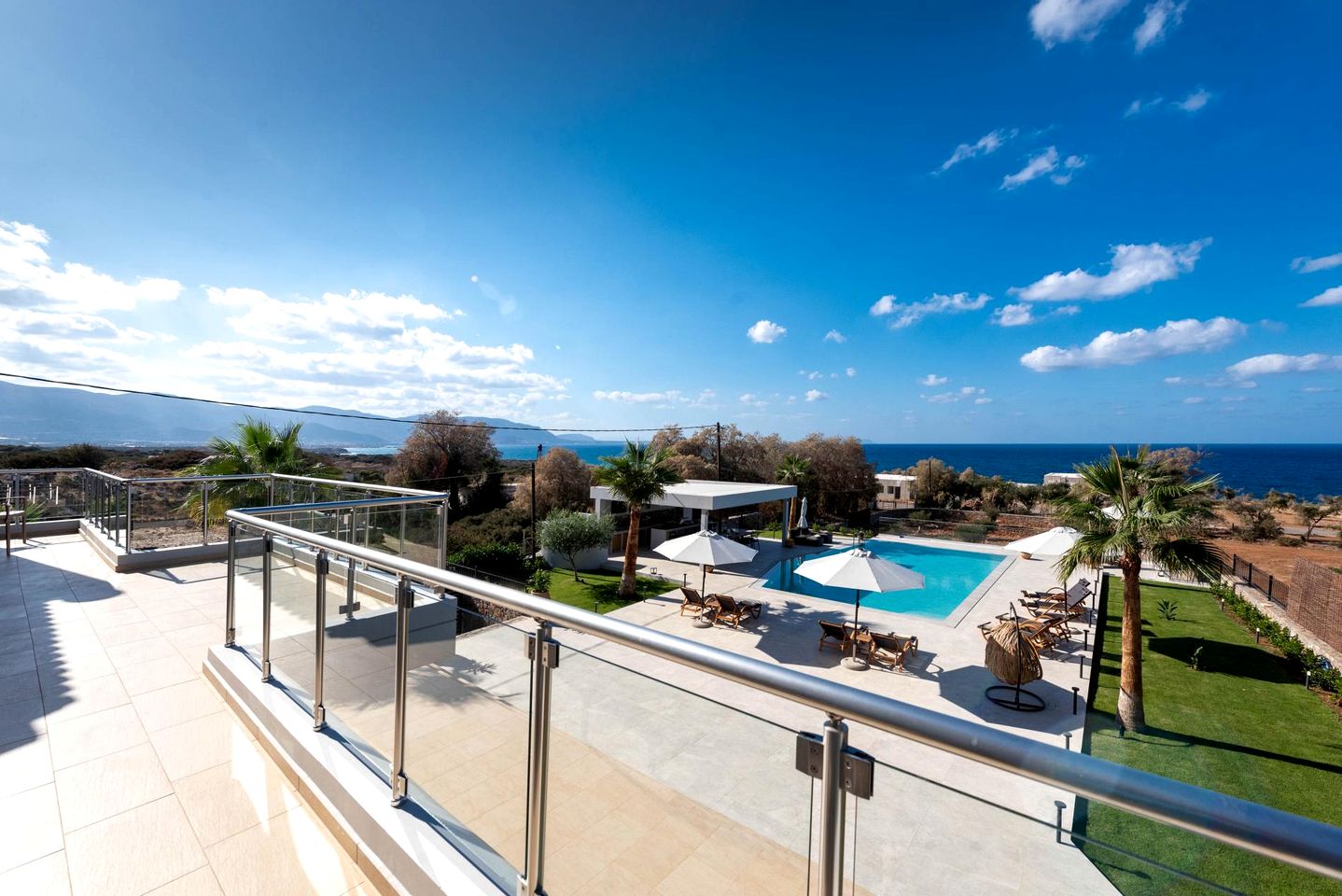 Luxurious Villa Acquarella with Private Pool & Panoramic Sea Views, Near the Beach in Malia, Crete
