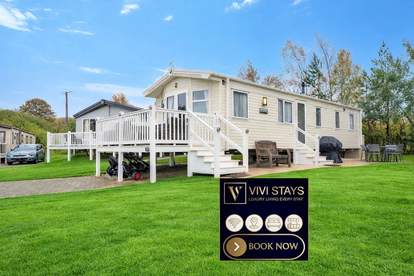 Coastal Golf Village Lodge with Pool Access, Beach Walks & Family Entertainment in Scotland, United Kingdom