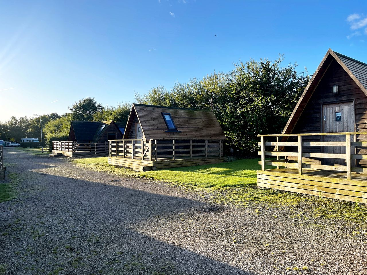 Charming Glamping Pod with Starry Night Lighting and Spacious Deck near Croston, England
