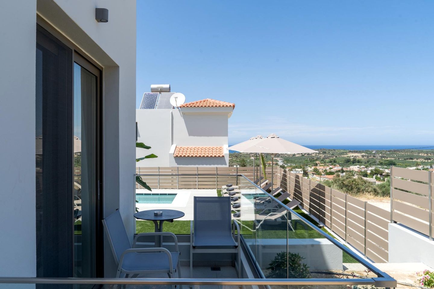 Scenic Hillside Villa with Private Pool near Rethymnon in Arkadi, Crete