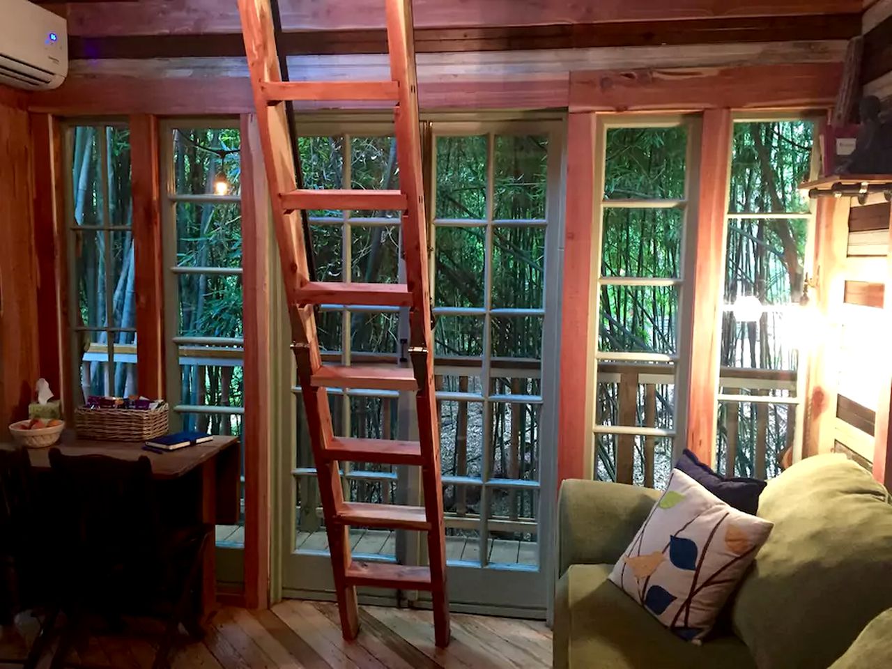 Cozy Alpaca Tree House Rental in the Bamboo Forest in Atlanta, Georgia