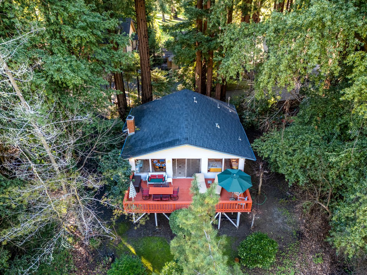 Peaceful Cottage with Deck and River Views in Monte Rio, California