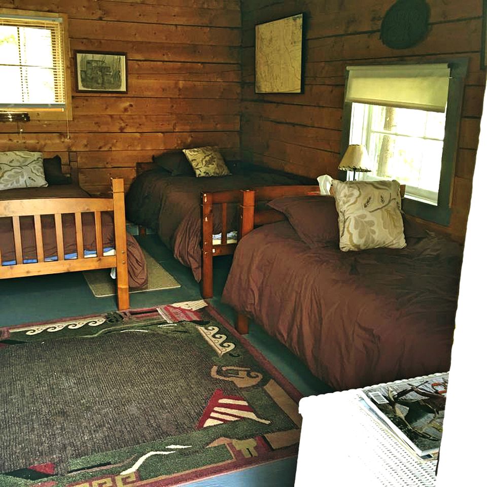 Rustic Camping Cabin Overlooking the Tagish River near Whitehorse, Yukon