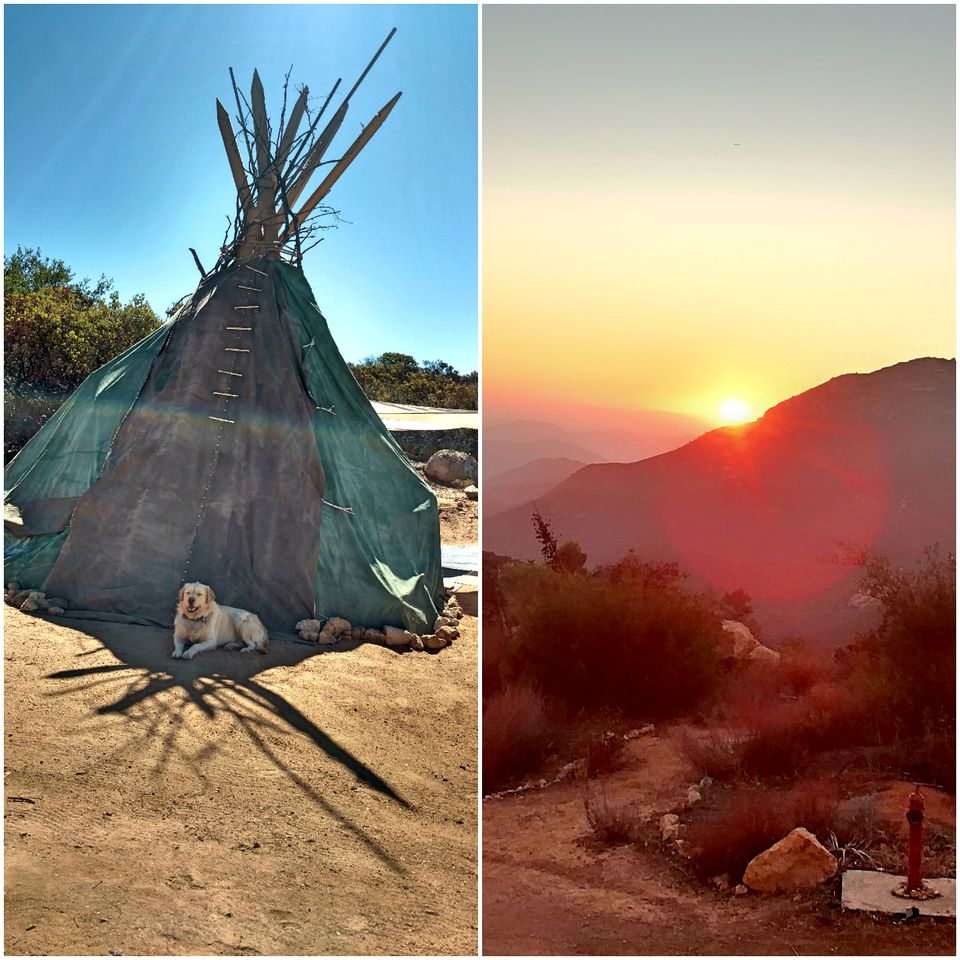 Authentic Tipi Rental for a Spiritual Getaway near Alpine, California