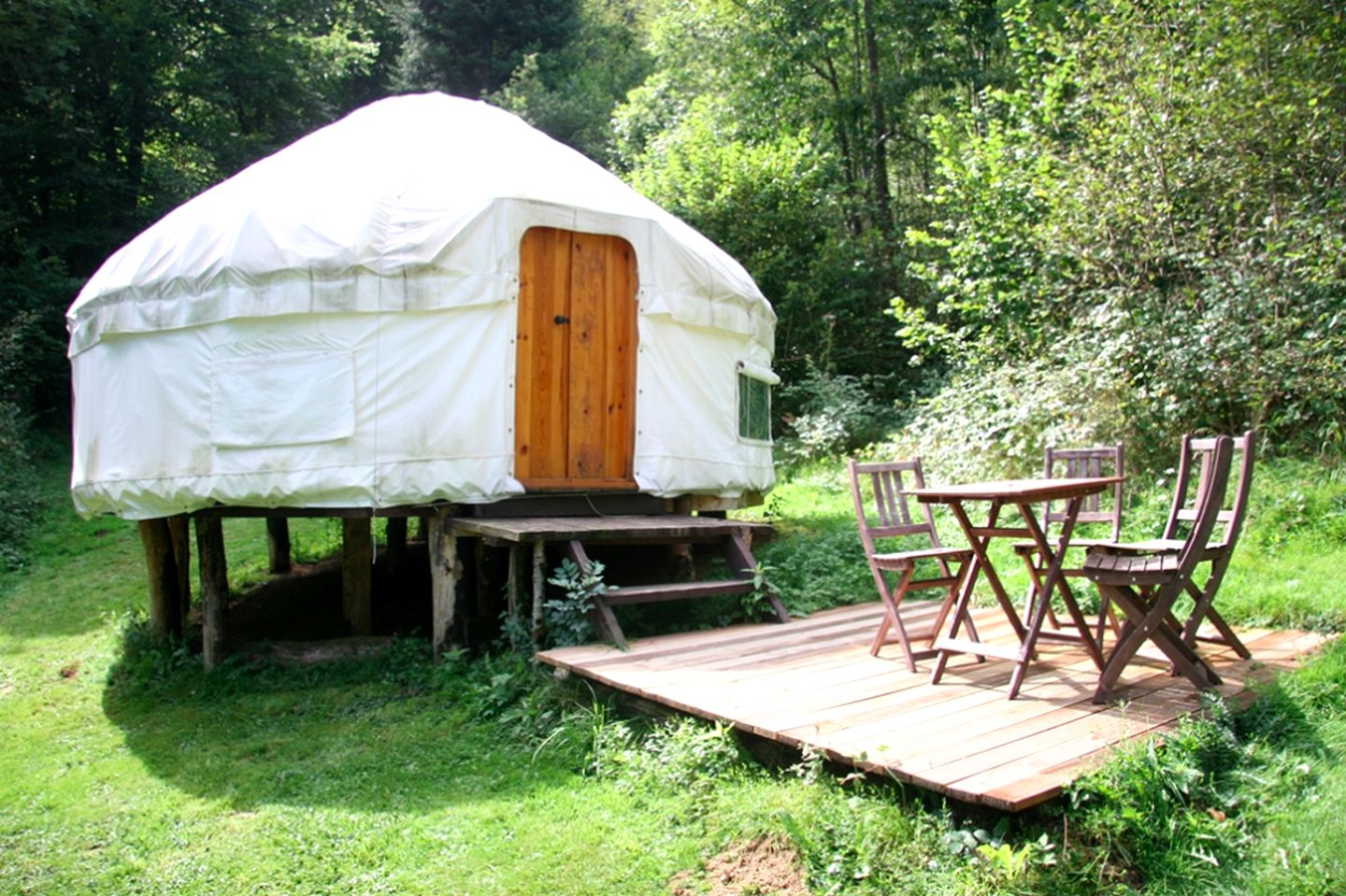 Luxury Yurt in Livradois National Park near Clermont-Ferrand in Auvergne, France